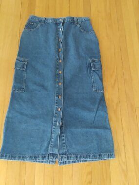 Jeans Skirt, Cotton, Cherokee, Size - 12